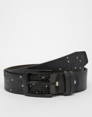 Religion Leather Studded Belt