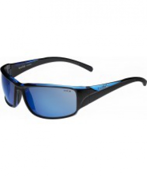 Bolle Keelback Shiny Black Blue Polarized Offshore Blue Sunglasses