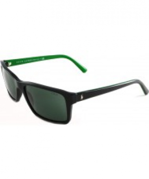 Polo Ralph Lauren PH4076 57 Shiny Black Green 526171 Sunglasses
