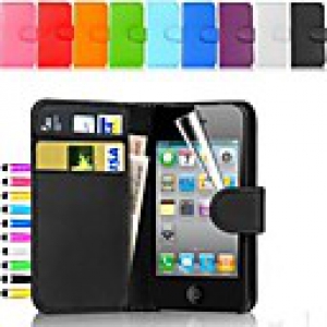 Wallet Card Holder PU Leather Case for iPhone 5/5S (Assorted Colors)