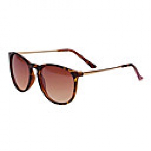 Unisex Vintage Round Frame Metal Material Thin Legs Sunglasses