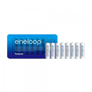 Panasonic ENELOOP Ready to Use AA Rechargeable Batteries Ni-Mh 1900mAh - 8 Pack in Cases