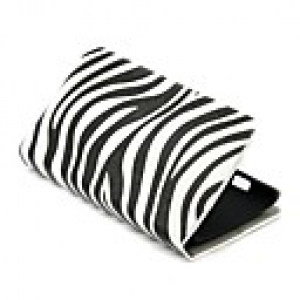 Stylish Zebra Stripes PU Leather Wallet with Stand Cover Case for Nokia Lumia 520