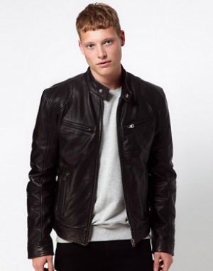 Barney's Leather Jacket Biker