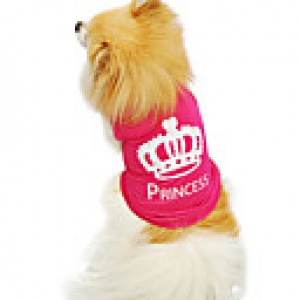 Cat / Dog Shirt / T-Shirt Rose Summer / Spring/Fall Tiaras  Crowns