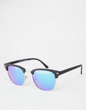ASOS Retro Sunglasses With Blue Mirror Lens
