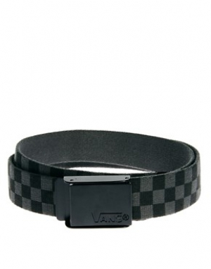 Vans Debster Web Belt In Checkerboard