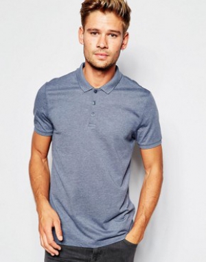 ASOS Jersey Polo In Blue