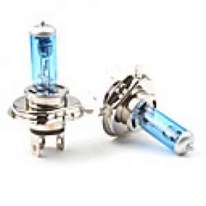 H4 5000K 60/55W Halogen Headlight White Light Bulbs (DC 12V/Pair)