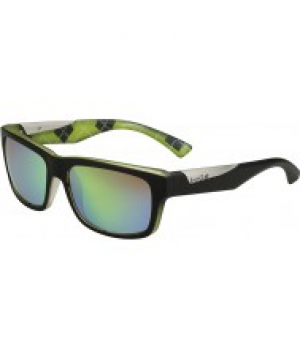 Bolle Jude Matt Black Lime Polarized Brown Emerald Sunglasses
