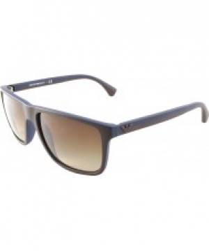 Emporio Armani EA4033 56 Modern Brown Rubber Blue 523113 Sunglasses