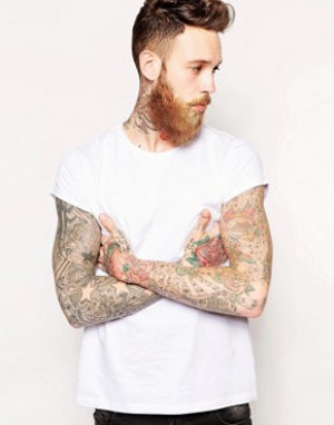 ASOS T-Shirt With Crew Neck And Roll Sleeve