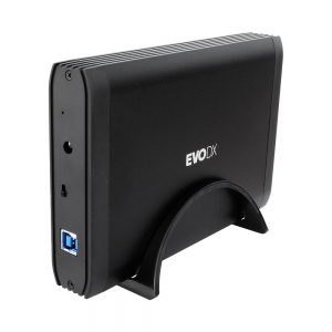 EvoDX 3.5” SATA SuperSpeed USB 3.0 HDD Enclosure Desktop Case Caddy - Black