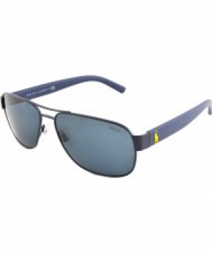 Polo Ralph Lauren PH3089 60 Matte Blue Grey 911987 Sunglasses