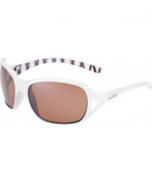 Bolle Solden Shiny White Bamboo Polarized Sandstone Gun Sunglasses