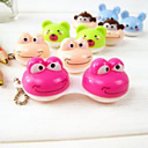 Double Animal's Head Design Glasses Box(Random Color)