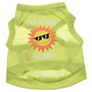 Dog Shirt / T-Shirt Green Summer Letter  Number