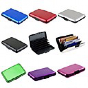 Waterproof  Aluminum Business ID Card Credit Card Wallet Holder Case