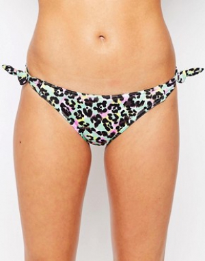 Freya Malibu Animal Scarf Tie Side Bikini Bottom