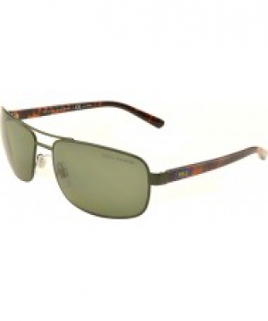 Polo Ralph Lauren PH3095 63 Shiny Green 90059A Polarized Sunglasses