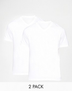 Hugo Boss V Neck T-Shirt Two Pack In Regular Fit
