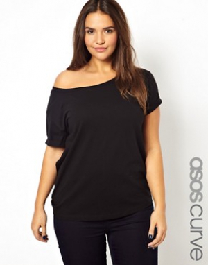 ASOS CURVE Exclusive Off Shoulder T-Shirt