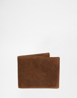 ASOS Leather Wallet In Brown