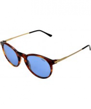 Polo Ralph Lauren PH4096 50 Classic Flair Striped Havana 500772 Sunglasses