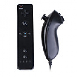 Remote and Nunchuk Controller  Case for Wii/Wii U (Black)