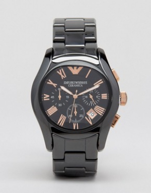 Emporio Armani Chronograph Black Ceramic Watch AR1410