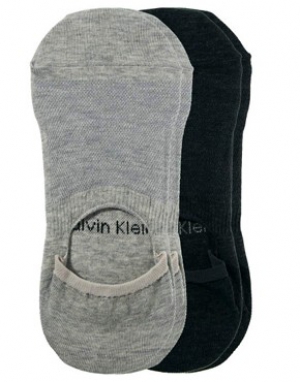 Calvin Klein 2 Pack Invisible Trainer Socks