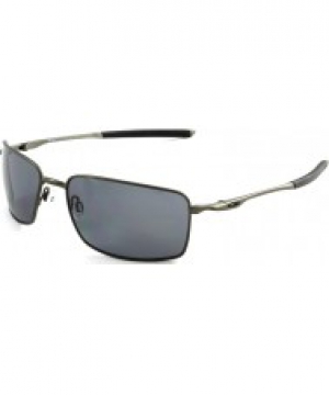 Oakley OO4075-04 Square Wire Carbon - Grey Polarized Sunglasses