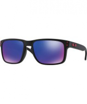 Oakley OO9102-36 Holbrook Matte Black - Red Iridium Sunglasses